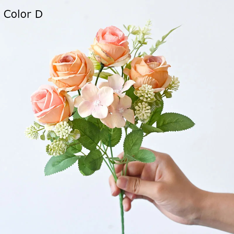 bouquet de pivoines artificielles rétro pour décoration de mariage - vue 8 sur 10