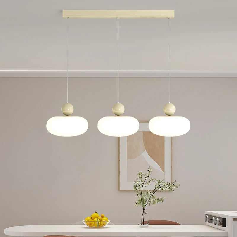 plafonnier led moderne pour île de cuisine et bar intérieur - vue 7 sur 10