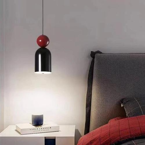 lustre led moderne avec cordon métallique ajustable