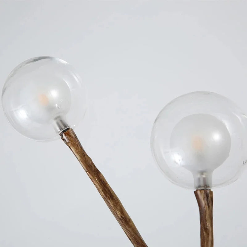 Moderne Arbre Verre Bulle LED Lustre Éclairage Rétro Plafond Lustres Vintage Maison Suspension Suspension Luminaires - vue 7 sur 23