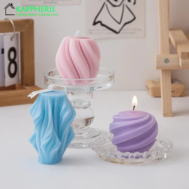 bougies parfumées tourbillonnantes décoratives pour une ambiance unique - vue 3 sur 18