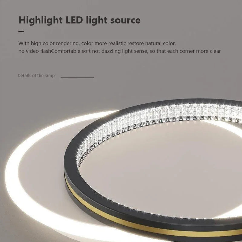 Plafond moderne à LEDs lumière lampe de luxe décor intérieur pour chambre Foyer allée couloir luminaire nordique créatif géométrie lumière - vue 6 sur 14