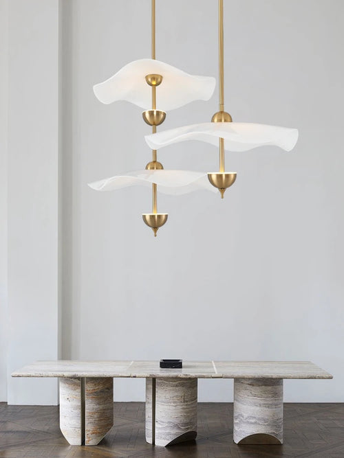 Minimalistischer nordischer Acryl-Kronleuchter für Restaurant und Café - vue 3 sur 10