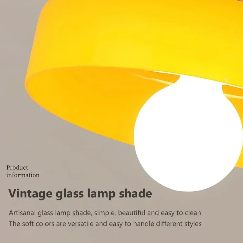 plafonnier médiéval en verre led pour luminaires d'intérieur - vue 7 sur 10