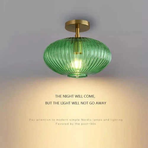 plafonnier led en verre nordique minimaliste pour intérieur