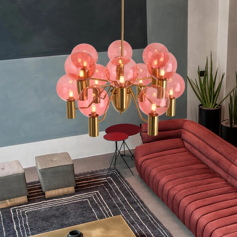 Design-Pendelleuchte aus Glas für moderne Inneneinrichtung - vue 3 sur 12