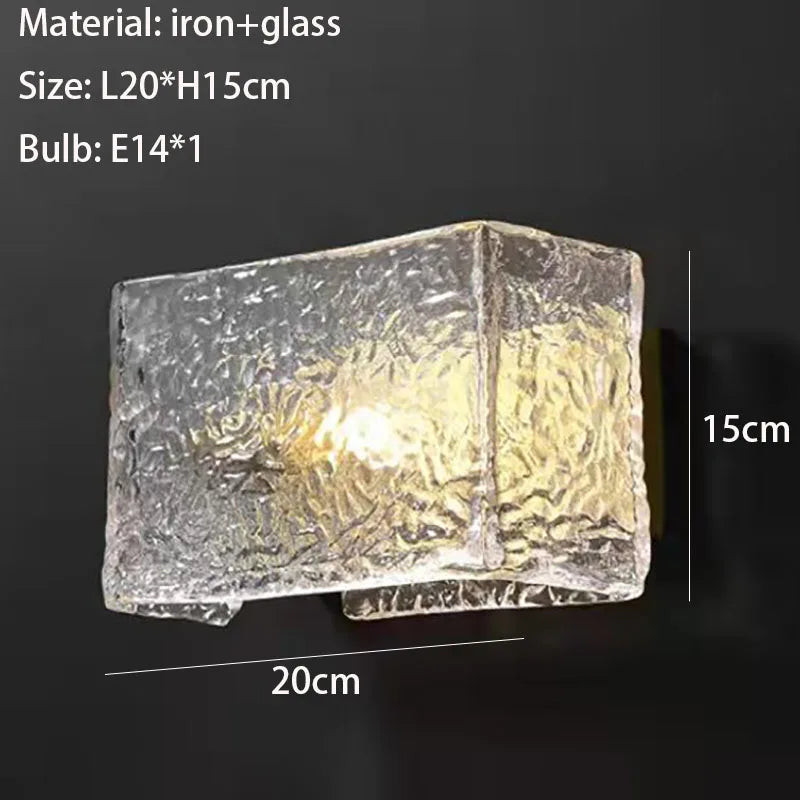 Kronleuchter aus Glas mit Wasserstruktur für kreative Innendekoration