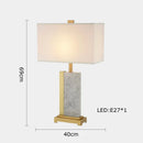 lampe de table rétro en tissu pour décoration intérieure