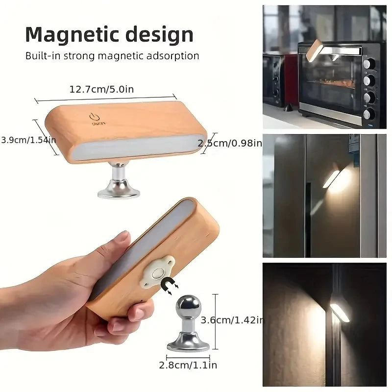 Wall Sconces Rechargeable Wall Lights With 360 Rotation,Dimmable Battery Operated Wall Sconce - vue 4 sur 8
