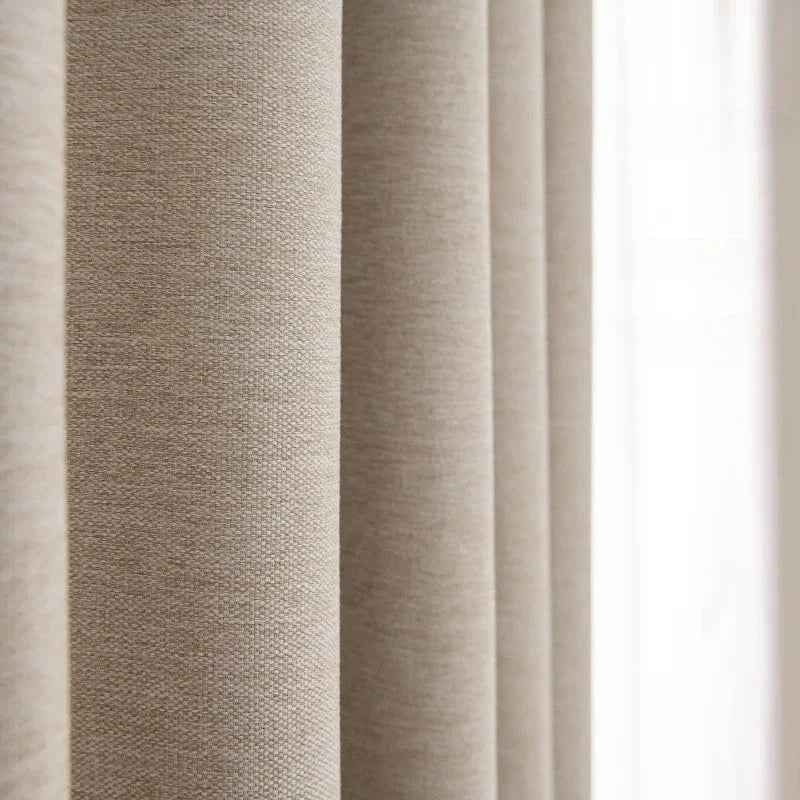 Rideau nordique occultation partielle salon chambre sur mesure