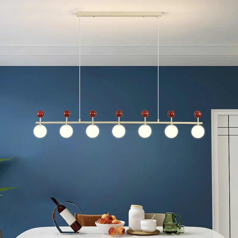 lustre en verre et métal style moderne pour éclairage dynamique - vue 5 sur 15