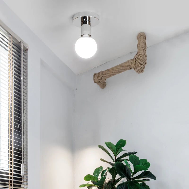 plafonnier led moderne style industriel rétro pour décoration intérieure - vue 6 sur 14