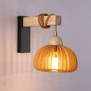 LED-Wandleuchte aus Holz im japanischen Stil für die Innendekoration