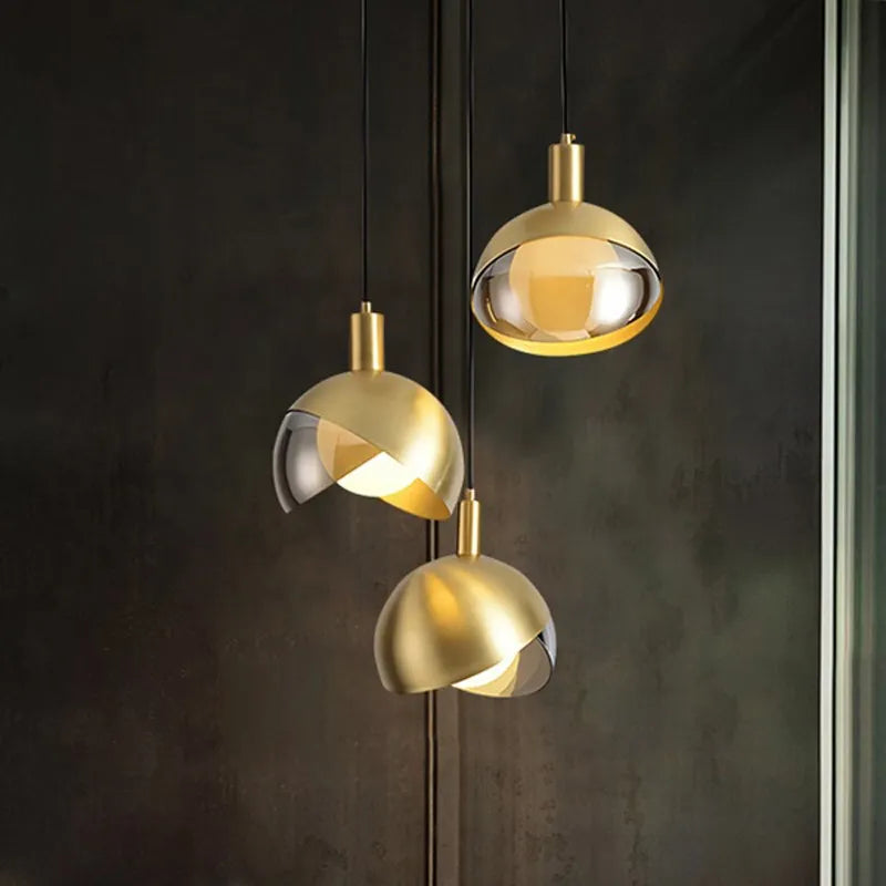 Suspension en verre LED nordique - vue 4 sur 14