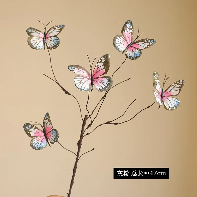 branche de fleur de papillon artificielle pour décoration créative et mariage - vue 8 sur 10