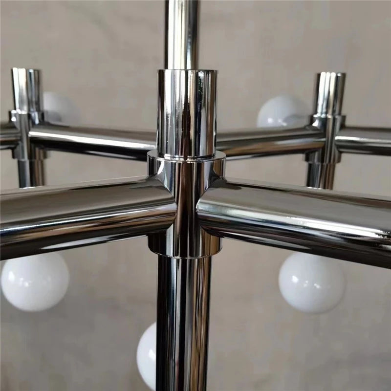 lustre moderne design nordique en verre et métal - vue 7 sur 7