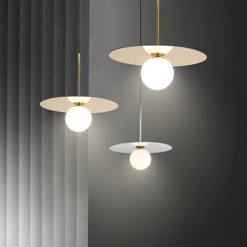 Moderne LED-Pendelleuchte aus Glas für Bar und Restaurant im nordischen Stil - vue 3 sur 11