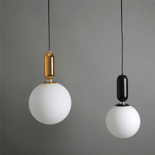 boule de verre moderne suspension lumières led éclairage intérieur décoratif