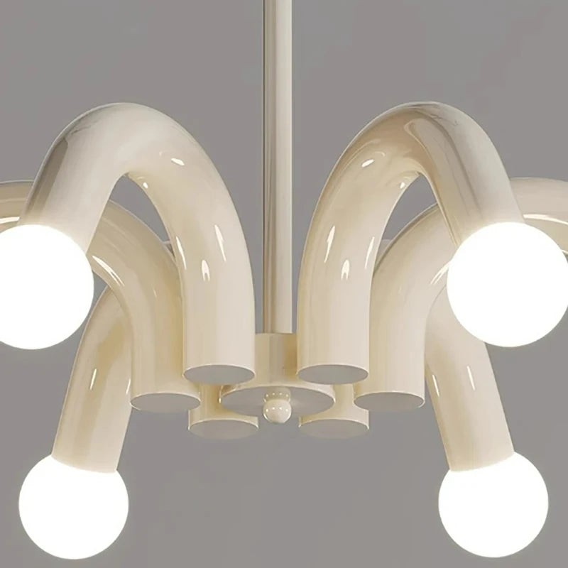 lustre métal en style art déco - vue 6 sur 8
