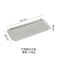assiette plate inox style industriel vintage camping restaurant