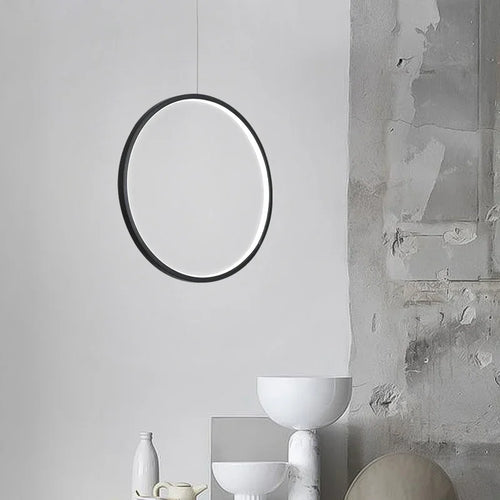 Minimalistischer Kronleuchter in Kreisform für moderne Innenräume - vue 2 sur 18