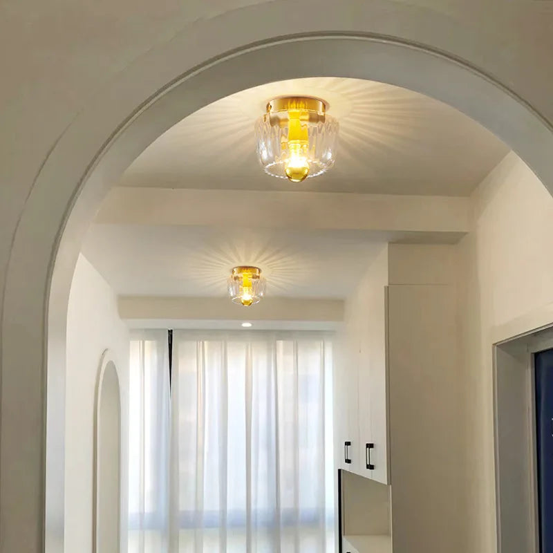 Romantische Glaswandleuchte mit warmweißem Licht für stimmungsvolle Innenbeleuchtung - vue 5 sur 10