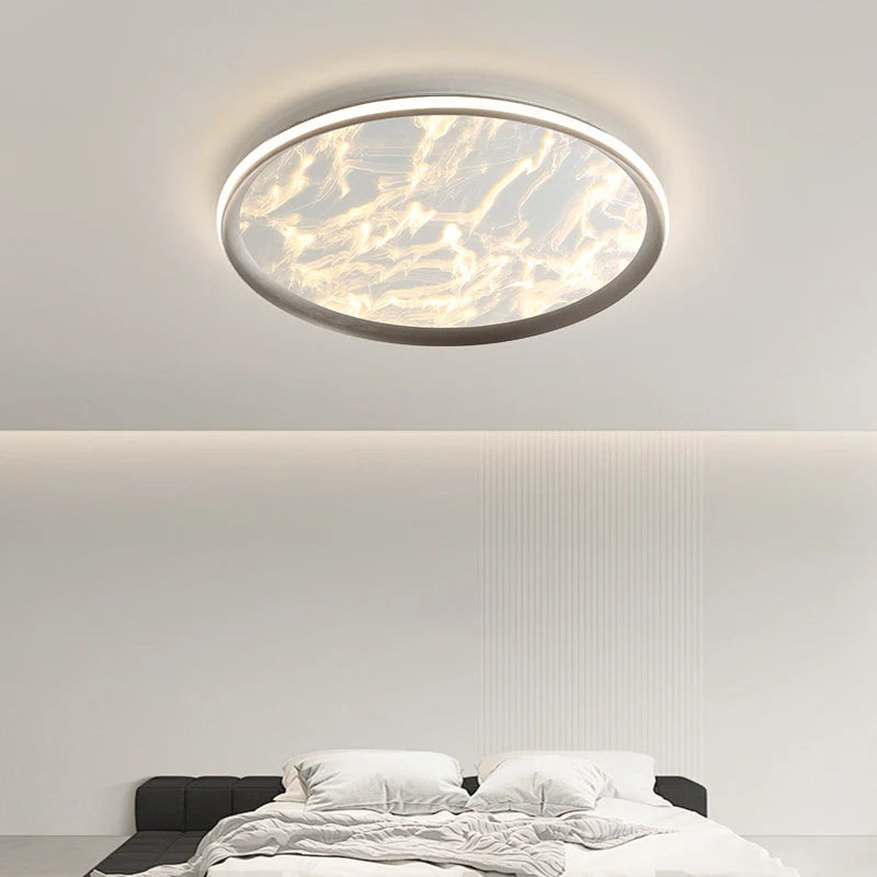 plafonnier moderne minimaliste en cristal design haut de gamme 2024 - vue 4 sur 14