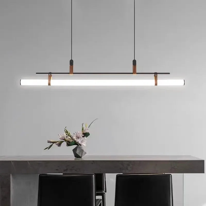 Lustre vintage LED longue lampe pour salle à manger lampe suspendue bureau minimaliste suspension éclairage cuisine îlot éclairage