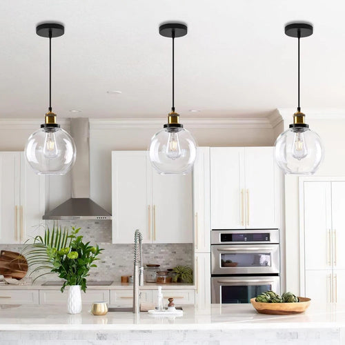 suspension moderne en verre pour décoration intérieure élégante