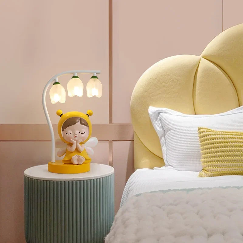 lampe de bureau pour enfants dessin animé lapin princesse mignon - vue 4 sur 9