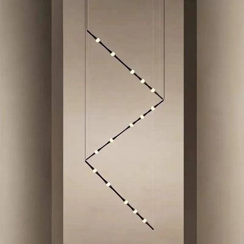 suspension nordique en acrylique design bambou pour décoration intérieure