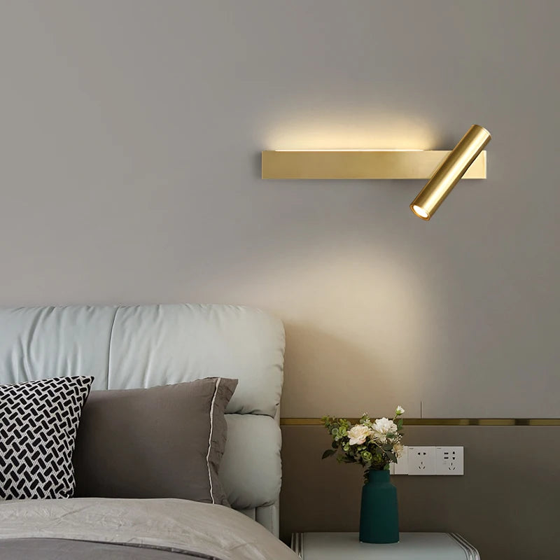 applique murale minimaliste en cuivre design moderne et créatif - vue 4 sur 13