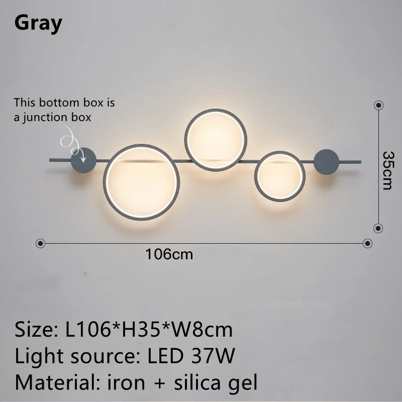 Moderne LED-Wandleuchte im nordischen Design für stilvolle Innendekoration