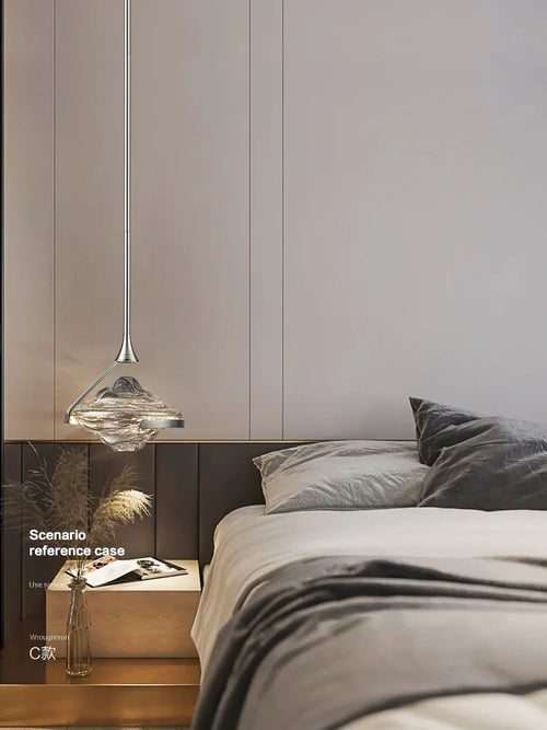 Moderne nordische Pendelleuchte aus Glas für den Innenbereich - vue 4 sur 8