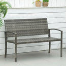 banc de patio en osier léger et design attrayant pour toutes saisons