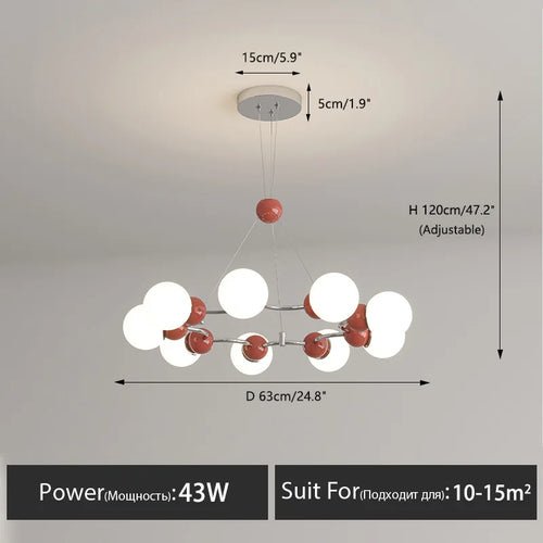 Moderne LED-Pendelleuchte für elegante Innendekoration - vue 19 sur 22