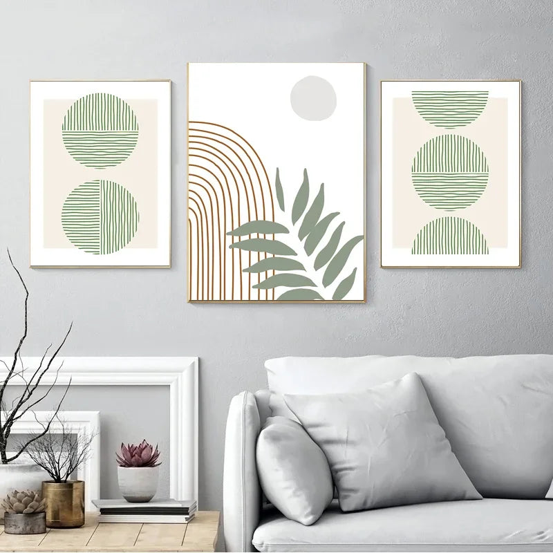 décoration murale géométrique abstraite style boho moderne - vue 4 sur 7