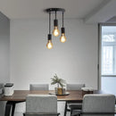 plafonnier industriel lustre décoration avec lumière led