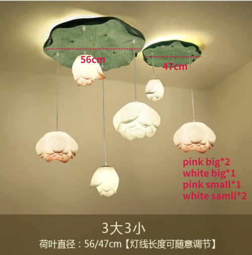 suspension lotus en verre pour décoration d intérieur - vue 16 sur 18