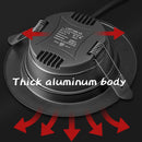 plafonnier led encastré ultra mince en aluminium pour intérieur