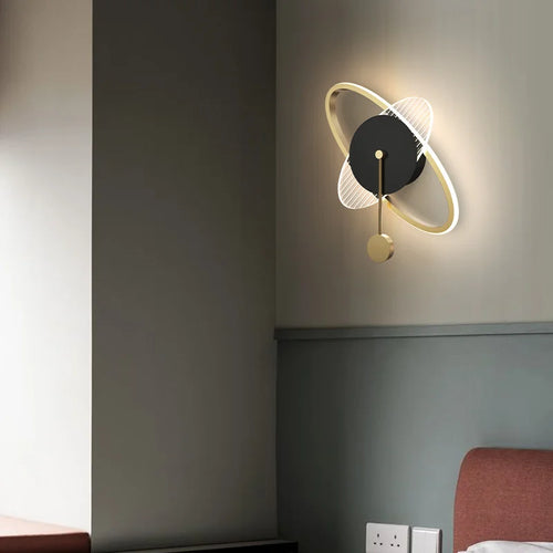 applique murale led ronde moderne décorative pour intérieur