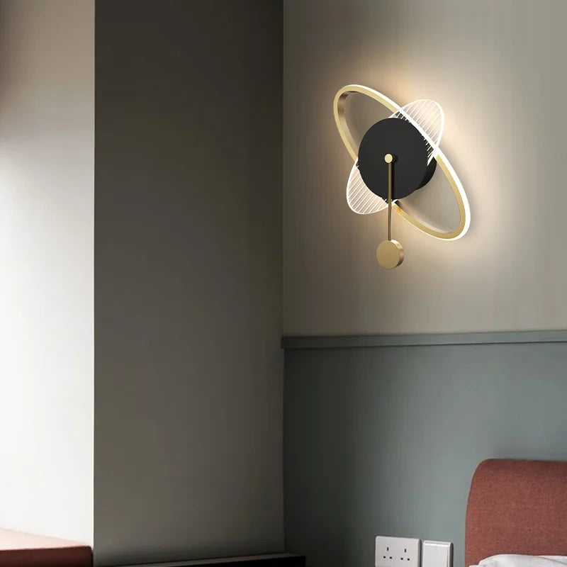 applique murale led ronde moderne décorative pour intérieur - vue 7 sur 10