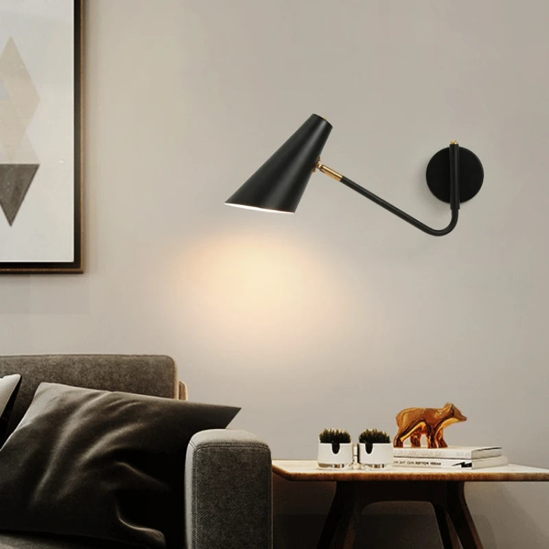 applique murale moderne rotative à bras long en métal - vue 3 sur 23