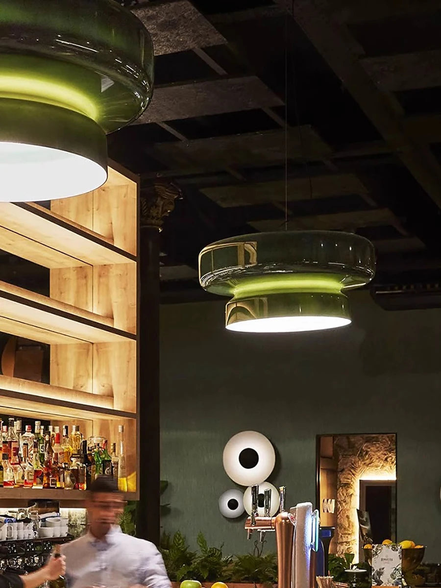 suspension moderne décorative led idéale pour bar - vue 4 sur 16