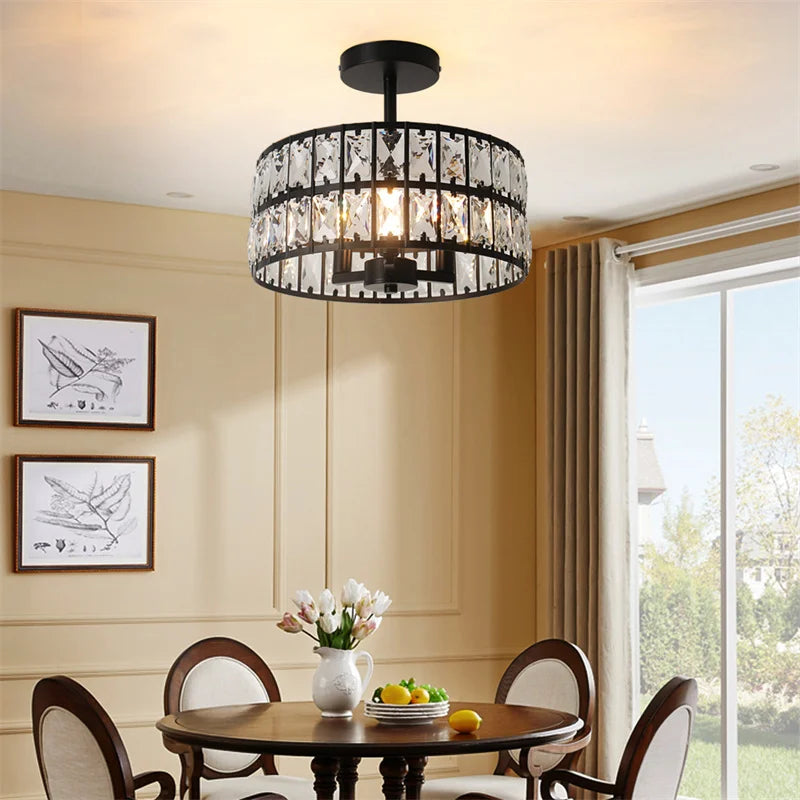Plafonniers nordiques pour chambre Lustre couloir vestiaire plafonnier Luminaire Lampa Sufitowa abat-jour suspendu décor à la maison - vue 6 sur 12