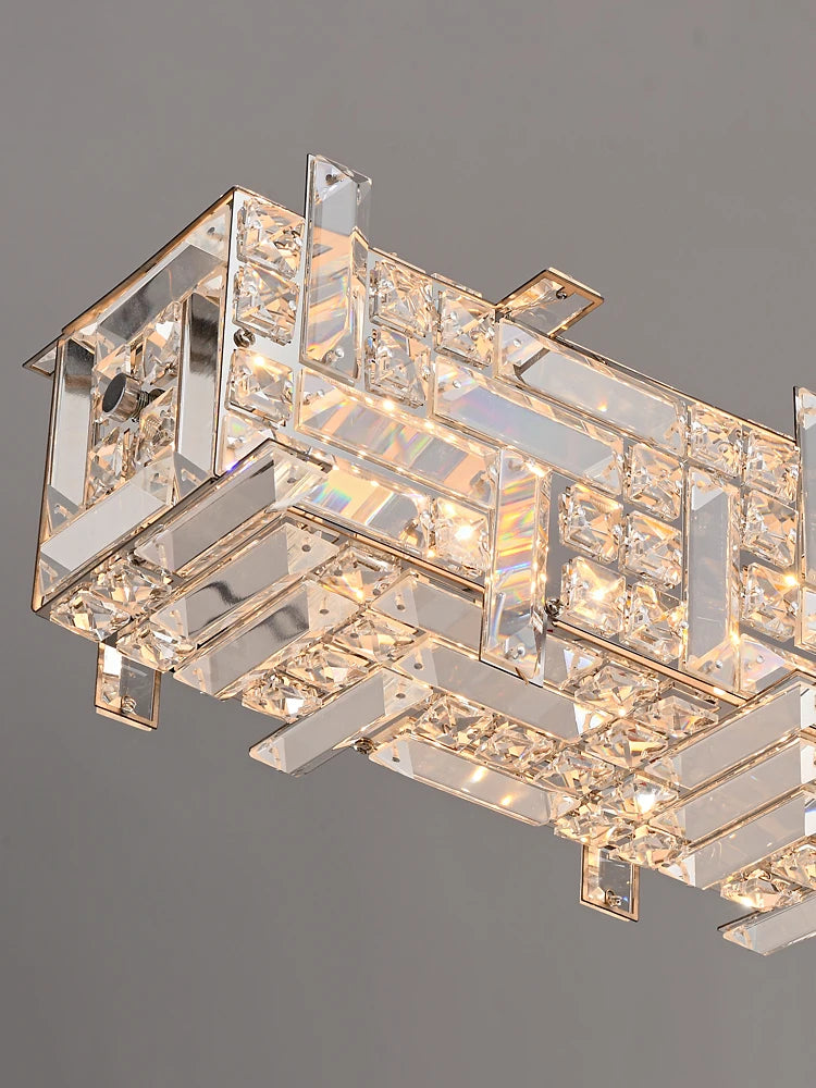 lustre en cristal design pour espace moderne et élégant - vue 6 sur 8