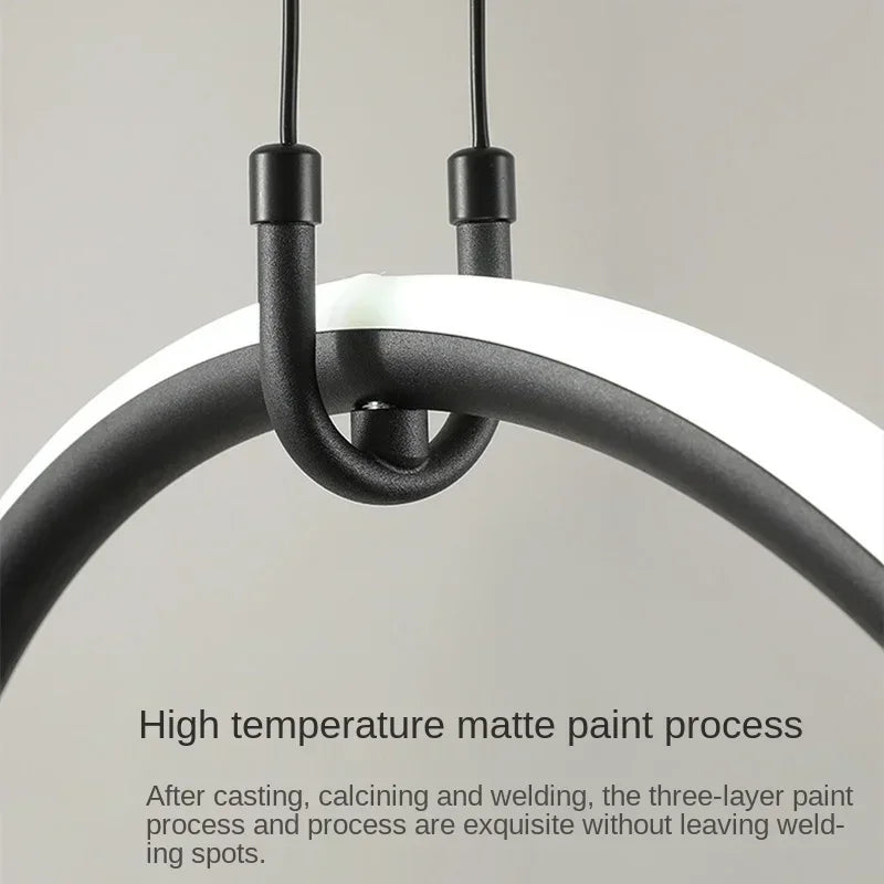 suspension led moderne minimaliste avec télécommande pour intérieur - vue 7 sur 7