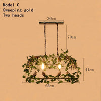 lustre industriel rétro pour plantes en pot créatif