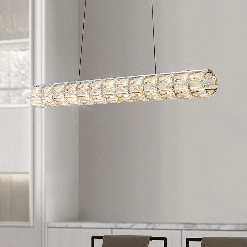 lustre moderne led en cristal k9 art décor maison - vue 2 sur 13