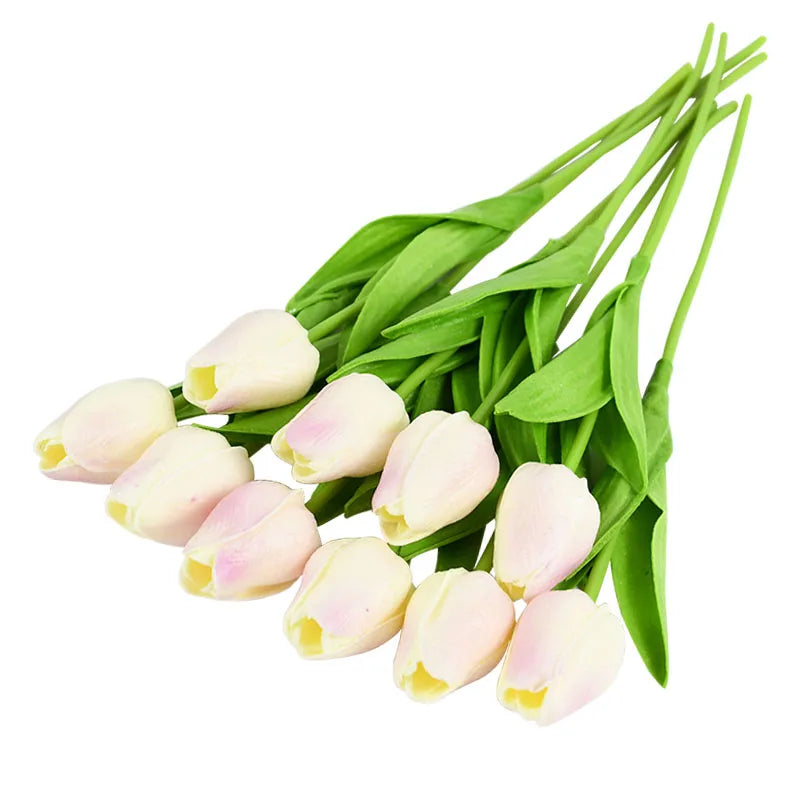 lot de 10 tulipes artificielles pour décoration de mariage et jardin